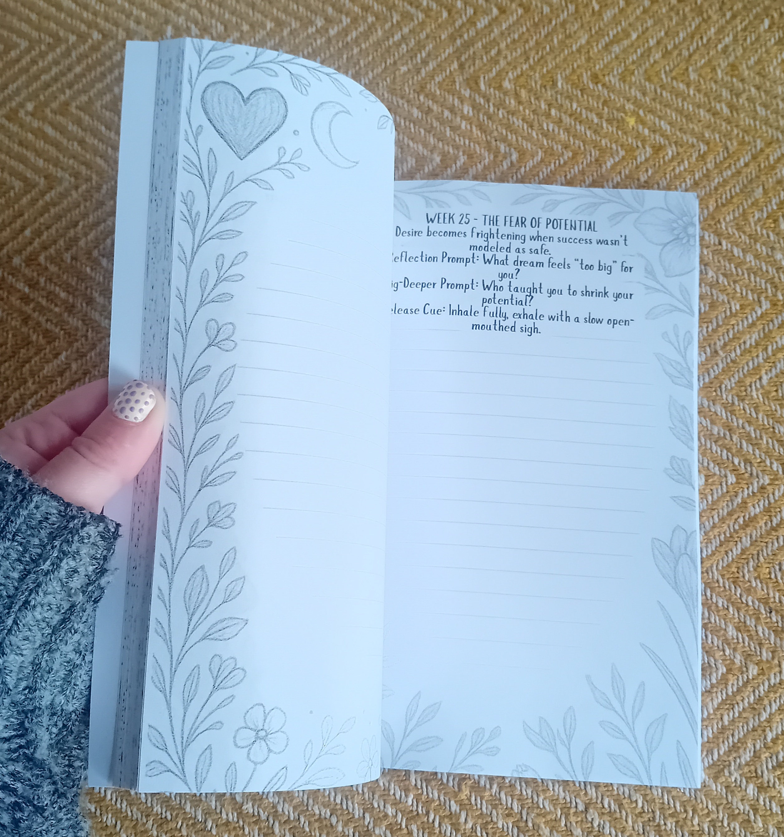 PAPERBACK Dig Deeper Weekly Ritual Journal- A Year of Shadow Work, Somatic Practices, and Emotional Repair